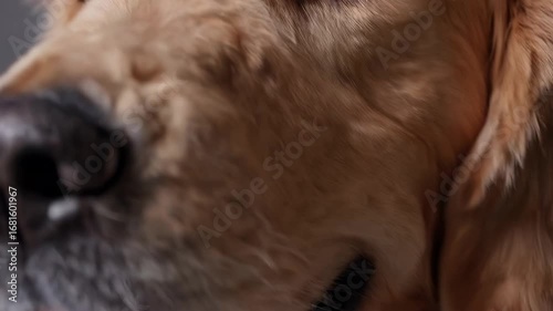 Golden Fur Extreme close up of Golden Retriever fur. dog