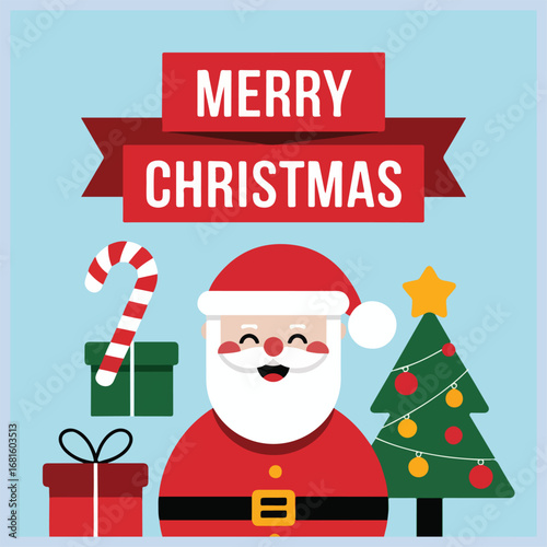 Celebrate the joy of Christmas with festive colors, cheerful icons, and holiday-themed flyer design.