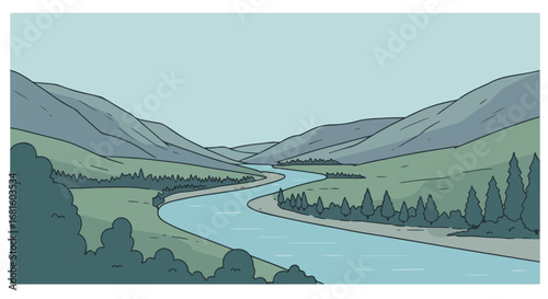 River valley vista