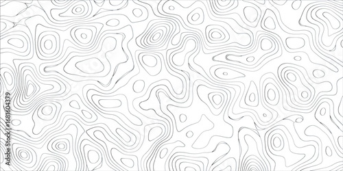 Abstract mapping background with topographic contour line textures seamless