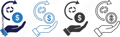 Money exchange return investment financial transaction concept