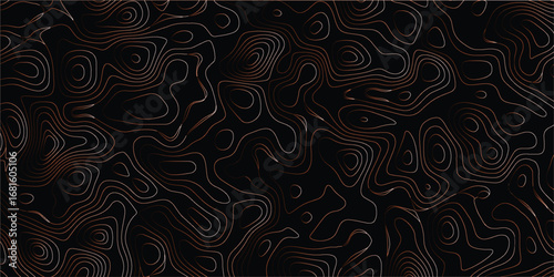 Elevation style contour lines forming abstract seamless terrain design