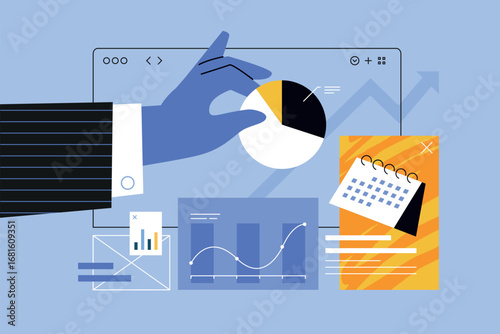 Web development illustration