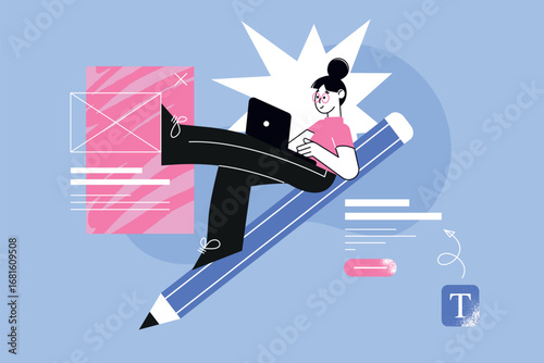 Web development illustration