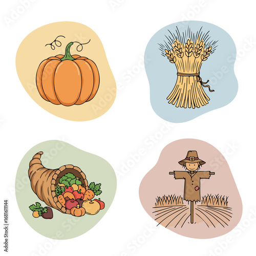 Fall themed drawings