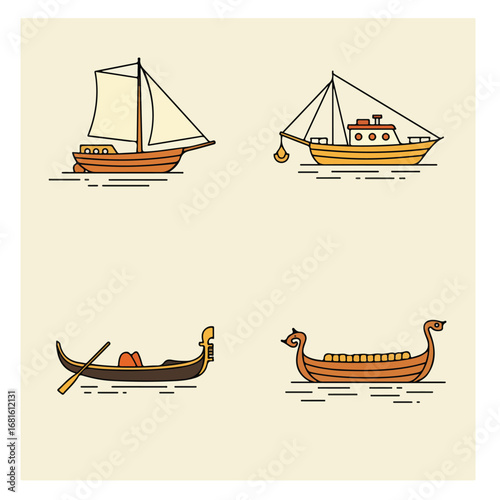 Boat types graphic