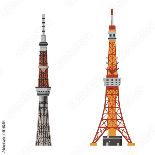 Two tall towers