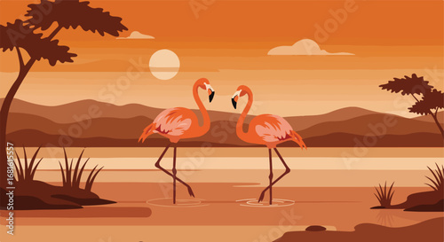 Flamingo paradise
