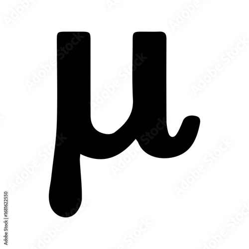 Greek letter Mu icon