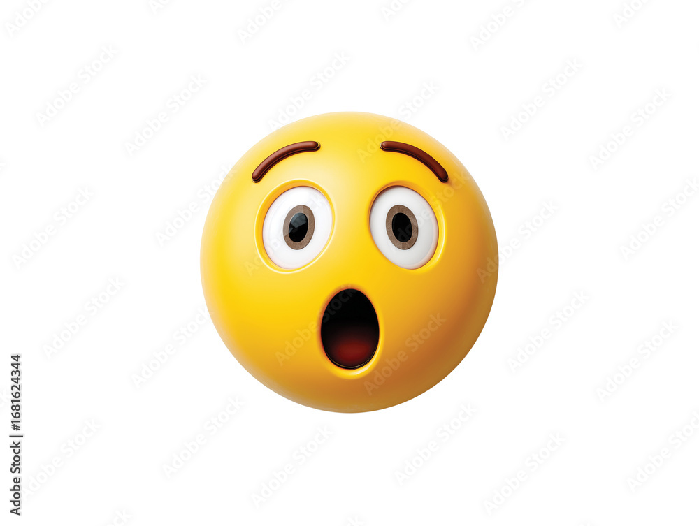 Fototapeta premium happy smiley face isolated on transparent White background png