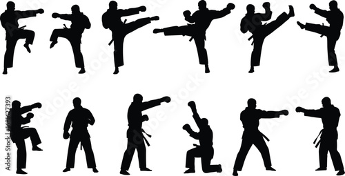 vector silhouettes of people