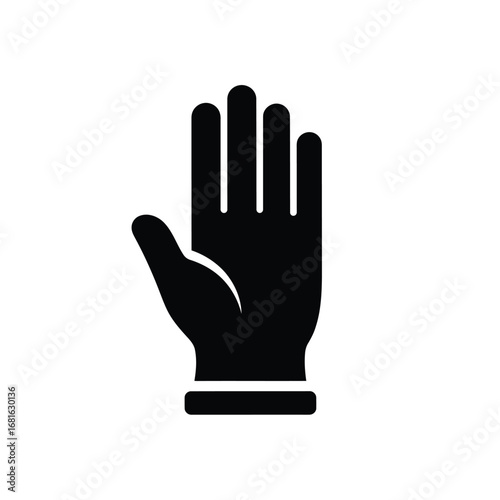 Vector illustration of illustration of an open hand