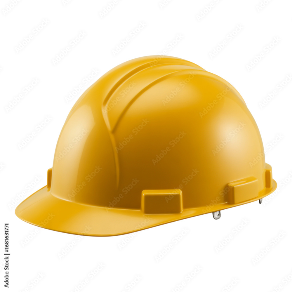 Fototapeta premium Yellow Safety Helmet PNG for Construction Worker and Industrial Design