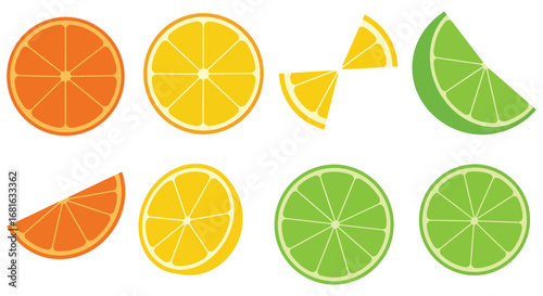 a variety of citrus fruits sliced and whole