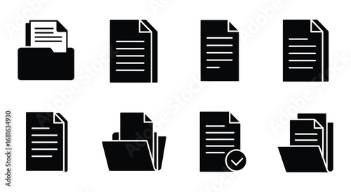 document icons arranged neatly in rows and columns