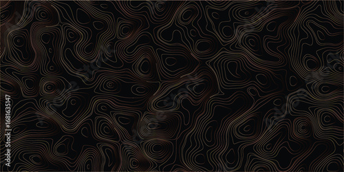 High-resolution abstract contour illustration forming dynamic terrain landscape