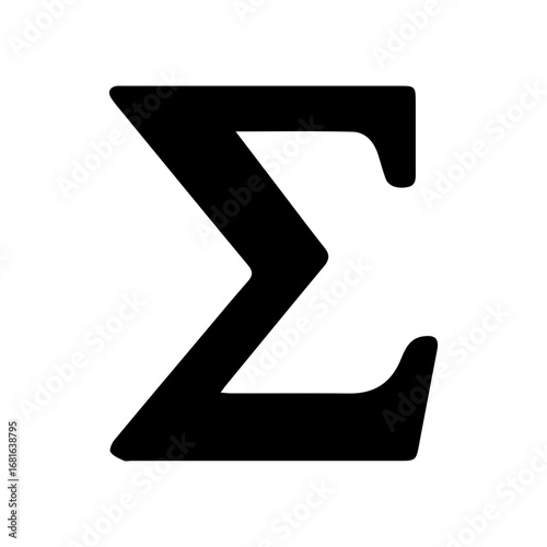 Greek letter sigma icon