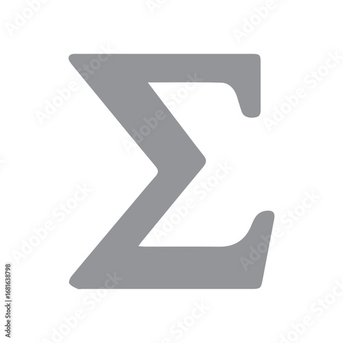 Greek letter sigma icon