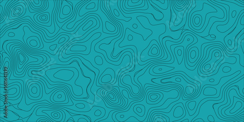 Wavy layered topographic background in abstract style with smooth gradient colors