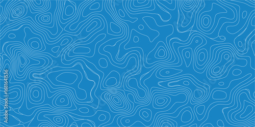 Dynamic abstract contour lines forming mountainous topography-inspired background