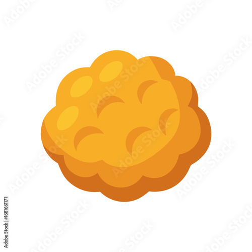 golden crispy makrout sweet dessert vector art