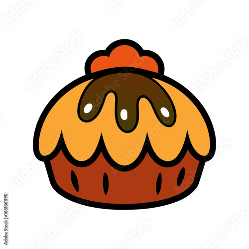 makrut dessert cartoon vector doodle art