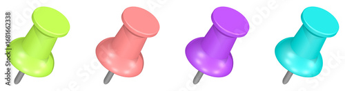 bunte Pins, isoliert