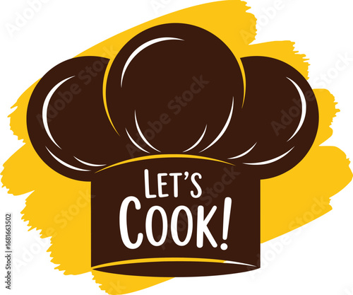 Chef hat cooking logo design for food blog and recipe website
