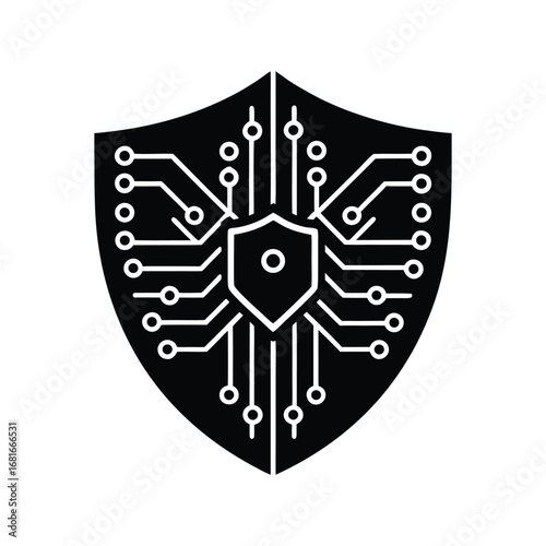 heraldic shield with wings