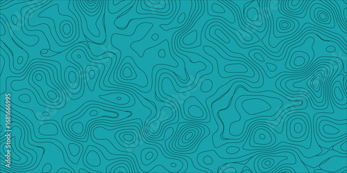 Topographic terrain style background with abstract contour mapping design