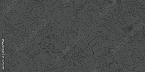 Minimal seamless background with contour mapping elevation line flow