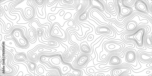 Terrain contour mapping pattern with modern abstract artistic design