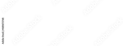 Divider straight white horizontal line isolated on background