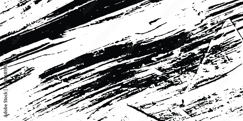 Obraz premium Abstract monochrome brush strokes texture grunge background for creative design projects white background