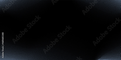 Abstract digital wave of particles. Futuristic point wave. Technology background vector. Vector illustration. Eps10