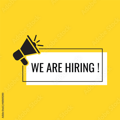 We Are Hiring Announcement – Job Vacancy Poster