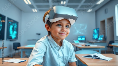 The Diverse Landscape of Modern Technology: A Collage of Virtual Reality, Digital Connectivity, Smart Devices, and Automated Logistics