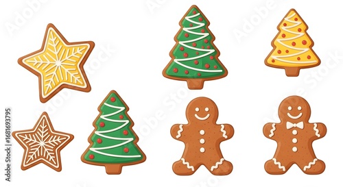 Christmas Gingerbread Cookies Assortment