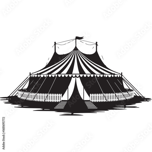 circus tent vector illustration