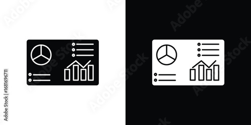 Dashboard icons, simple illustration graphic doodle black design
