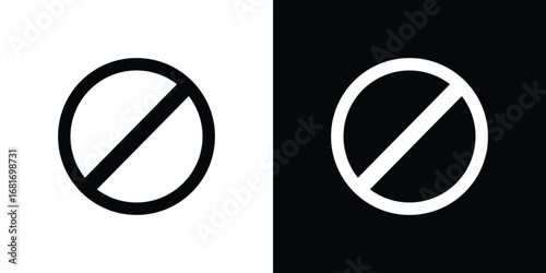 Forbidden icons, simple illustration graphic doodle black design