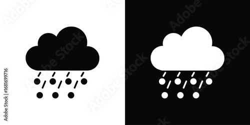 Hail icons, simple illustration graphic doodle black design
