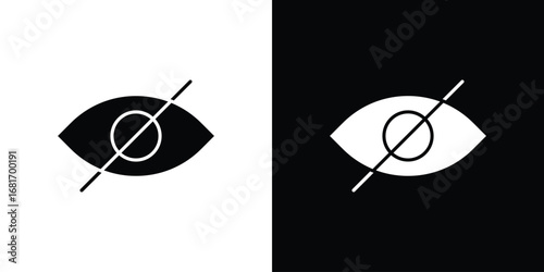 Hide icons, simple illustration graphic doodle black design