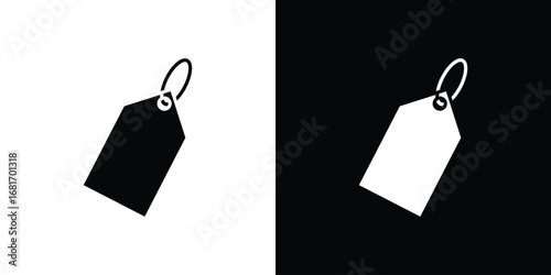 Label icons, simple illustration graphic doodle black design