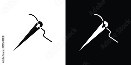 Needle icons, simple illustration graphic doodle black design