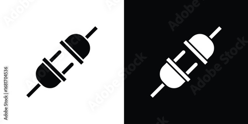 Plugin icons, simple illustration graphic doodle black design