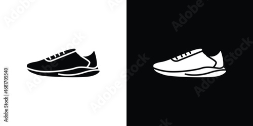 Shoes icons, simple illustration graphic doodle black design