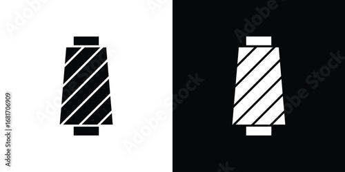 Yarn icons, simple illustration graphic doodle black design