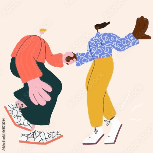man and woman dancing tango
