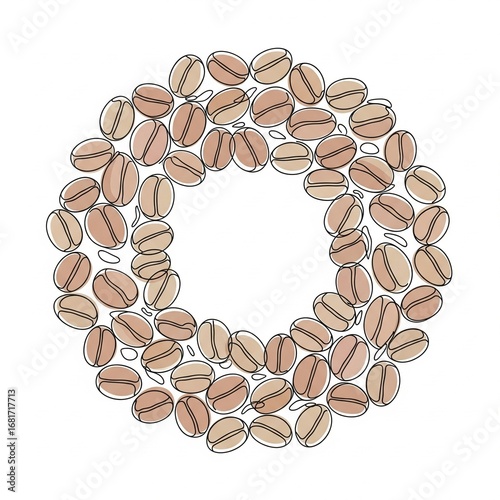 coffee beans frame